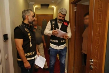 Antalya’da günübirlik kiralanan evlere eş zamanlı denetim
