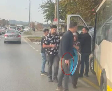 Bursa'da halk otobüsü şoförüne silah çekti