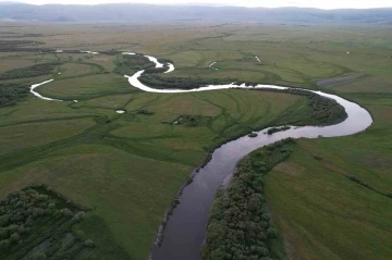 Ardahan’da menderesler havadan görüntülendi
