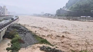 Artvin’in şiddetli yağış sel ve taşkınlara neden oldu
