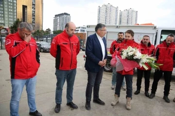 Ataşehir’in kahraman Arama Kurtarma Ekibi “ATAK” İstanbul’a döndü