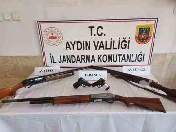 Aydın’da 10 adet ruhsatsız silah ele geçirildi
