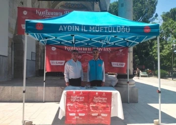 Aydın’da kurban bağış standı kuruldu
