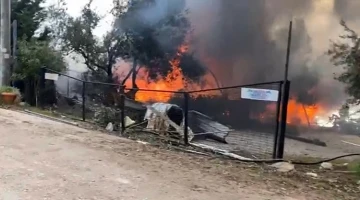 Ayvacık’ta restoranda yangın çıktı
