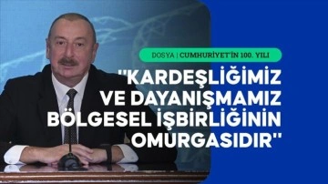 Azerbaycan Cumhurbaşkanı Aliyev, Türkiye Cumhuriyeti'nin 100. yılını kutladı