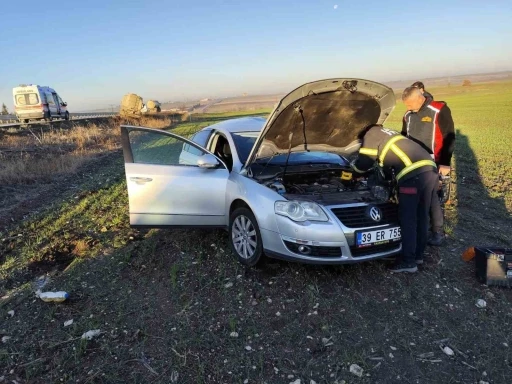 Babaeski’de tırla çarpışıp tarlaya savrulan otomobilin sürücüsü öldü
