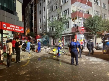 Bahçelievler’de doğalgaz patlaması yaşanan sokak trafiğe açıldı
