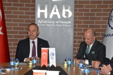 Bakan Çavuşoğlu ASO Yönetim Kurulu Toplantısına katıldı
