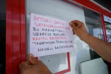 Bakkaldaki veresiye defterlerini kapattılar, elektrik ve su borçlarını ödediler
