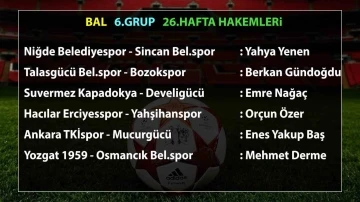 BAL 6. Grup’ta 26. hafta maçlarının hakemleri açıklandı
