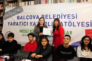 Balçova’nın minik yazarlarına ait ilk kitabın basımı yapıldı
