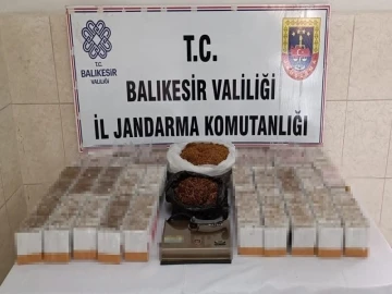 Balıkesir’de jandarmadan kaçak tütün operasyonu
