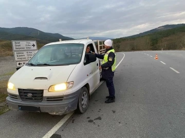 Balıkesir’de jandarmadan trafik denetimi
