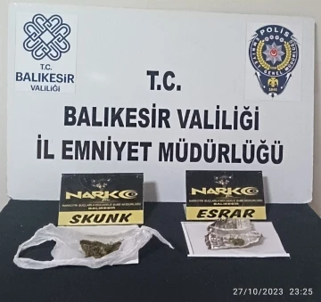 Balıkesir’de Yunus polisinden şok uyuşturucu operasyonu
