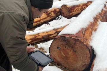 Barkod uygulamasıyla üretilen orman ürünleri ilk kez ihaleye hazır hale getirildi
