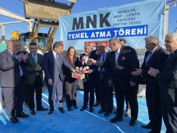 Bartın’da mobilya  fabrikanın temeli törenle atıldı