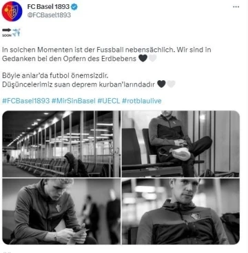 Basel: &quot;Böyle anlarda futbol önemsizdir&quot;
