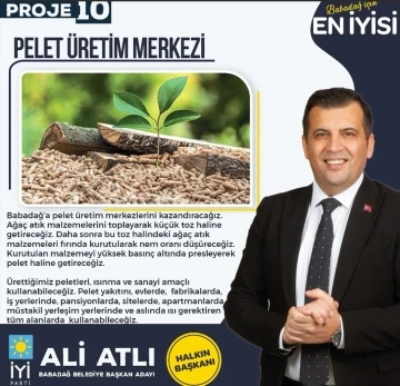 Başkan Atlı’dan ‘Pelet Üretim Merkezi’ projesi
