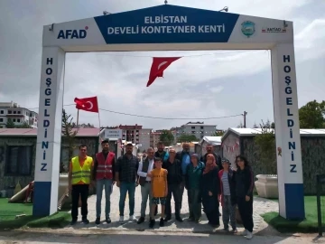 Başkan Cabbar’dan Elbistan Develi Konteyner Kent e ziyaret
