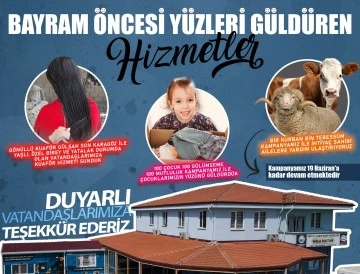 Başkan Erdem'den Bayram öncesi yüz güldüren hizmetler