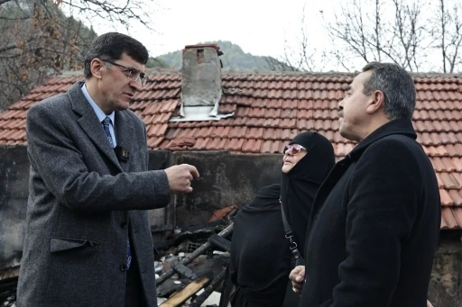 Başkan Kahveci’den yangın mağduru vatandaşa destek sözü
