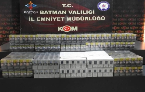 Batman’da akaryakıt tankerinde kaçak sigara ele geçirildi
