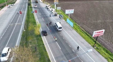 Batman’da minibüs ile sevkiyatı yapılan eroin drone ile takip edildi
