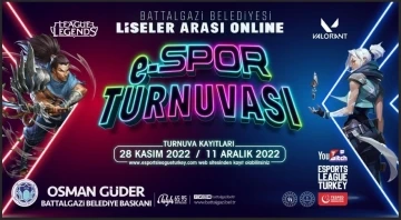 Battalgazi’de ödüllü e-spor turnuvası