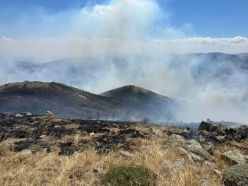 Bayburt’ta çıkan mera yangınında 60 hektar alan kül oldu
