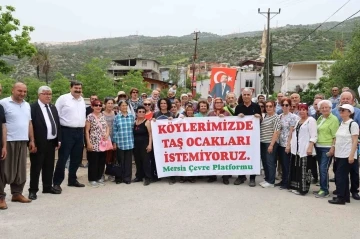 Belediye Başkanı taş ocağı eylemine katıldı
