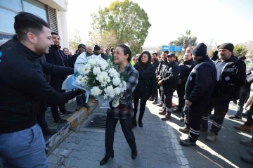 Belediye emekçileri Filiz Başkan’ı alkışlarla karşıladı
