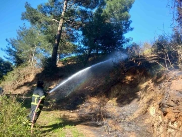 Belen’de ormanlık alanda çıkan yangın söndürüldü
