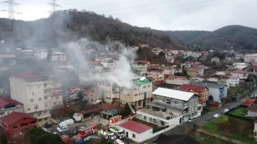 Beykoz’da kibrit üretim atölyesi alev alev yandı
