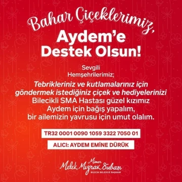 Bilecik Belediye Başkanı seçilen Melek Mızrak Subaşı’dan özel bir istek
