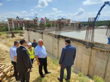 Bilecik Şeyh Edebali Üniversite Camii inşaatı hızla yükseliyor
