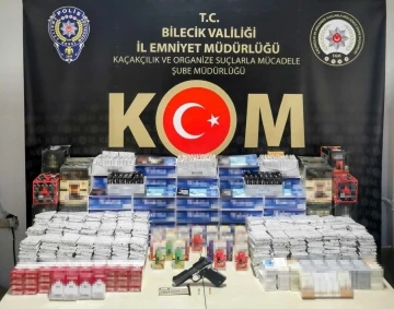 Bilecik’te ’SİS-2’ operasyonunda çok miktarda tütün ve tütün mamulü ele geçirildi
