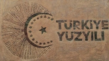 Binlerce fidanla "Türkiye Yüzyılı" logosu oluşturuldu