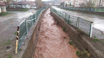 Bir anda yağan dolu etrafı beyaza bürüdü
