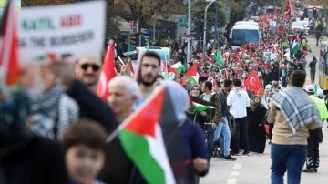 Birçok kentte "El Ele Gazze Şeridi" eylemi düzenlendi