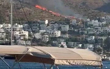 Bodrum Türkbükü'nde yangın