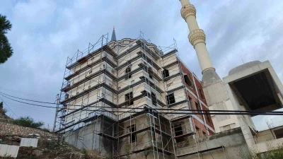 Bodrum Yahşi’deki cami inşaatında sona yaklaşılıyor
