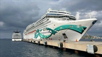 Bodrum'a gelen Norwegian Jade 2 bin 513 turist getirdi