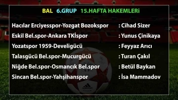 Bölgesel Amatör Lig 6. Grup’ta 15. hafta hakemleri belli oldu
