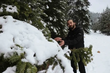 Bolu’da Nisan ayında kar sürprizi
