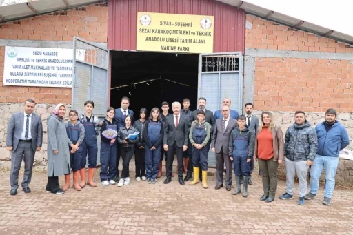 Bu lisede tarımı uygulamalı öğreniyorlar
