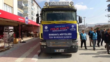 Burdur Müftülüğünden Hatay’a kahvaltılık gıda yardımı
