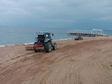 Burhaniye’nin mavi bayraklı plajları yaza hazırlanıyor
