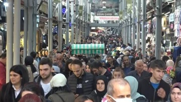 Bursa'da bayram yoğunluğu kameralara bu şekilde yansıdı