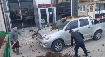 Bursa'da CHP başkan adayına dışkılı protesto 