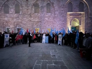 Bursa'da Çin politikaları protesto edildi